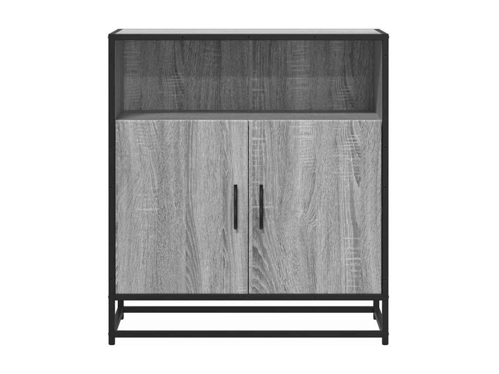 Buffet Lysvia gris 68x35x76 cm bois d'ingénierie PBZD20388