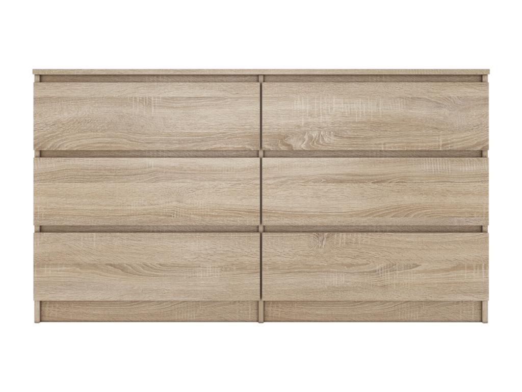 Commode moderne avec 6 tiroirs 140 cm M6 JOEJ49797