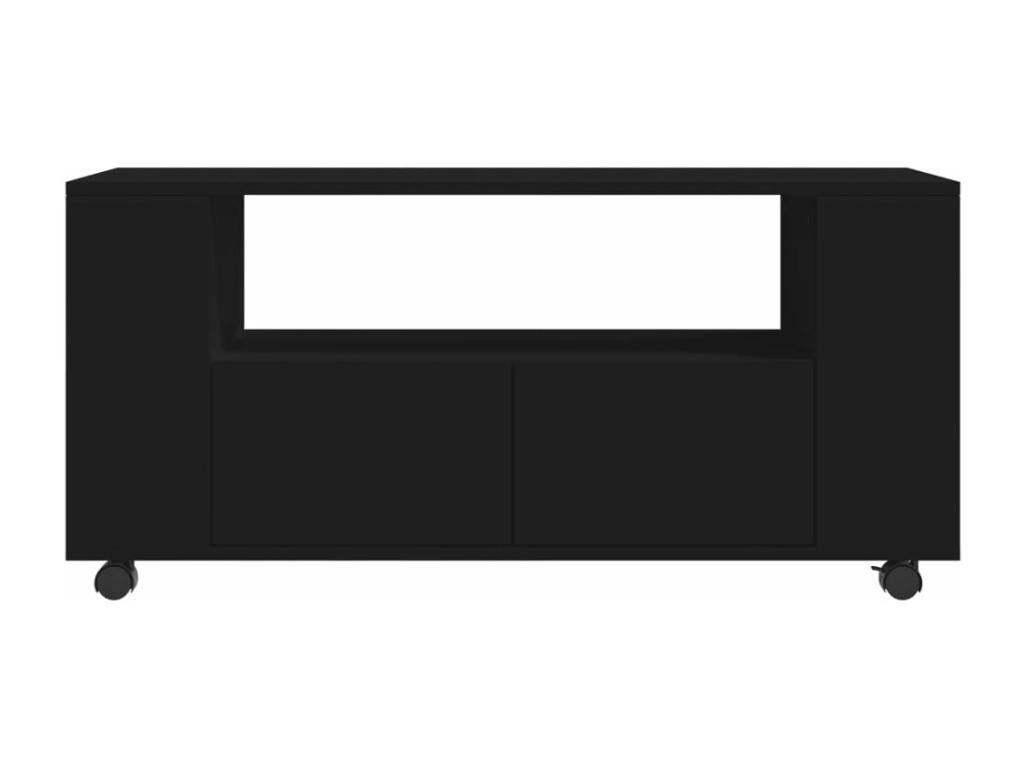 Meuble TV noir 102x34,5x43 cm bois d'ingénierie TXFB74102