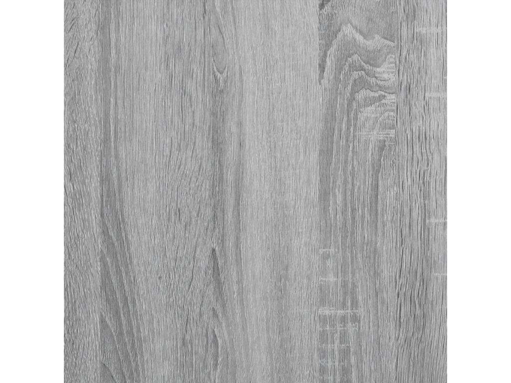 Cadre de lit Lysvia gris 120x200 cm bois d'ingénierie et métal BHMN36539