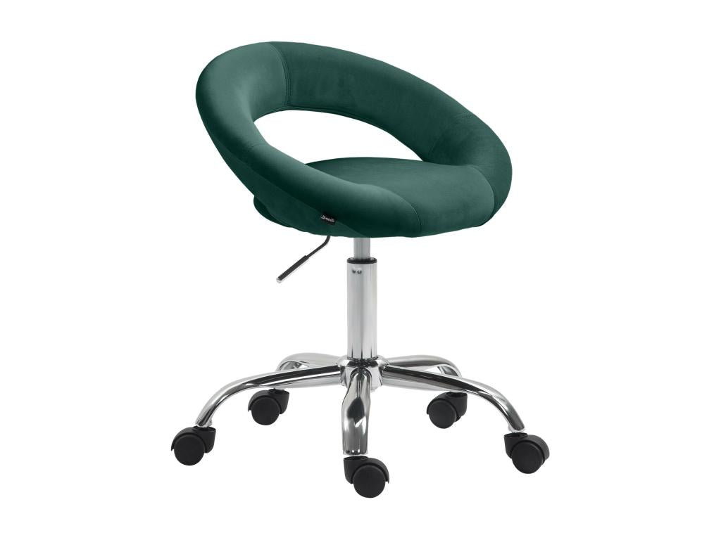 Tabouret de bureau - Velours - Vert - Lysvia ZPYQ95764