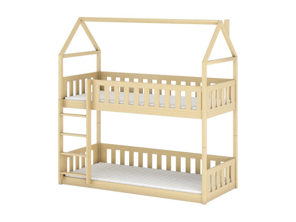 Lit cabane HB014 80x190 cm Beige SPSS99441