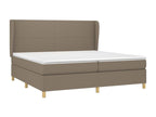 Lit à sommier tapissier avec matelas Lysvia 200x200 cm Tissu YMXX66065