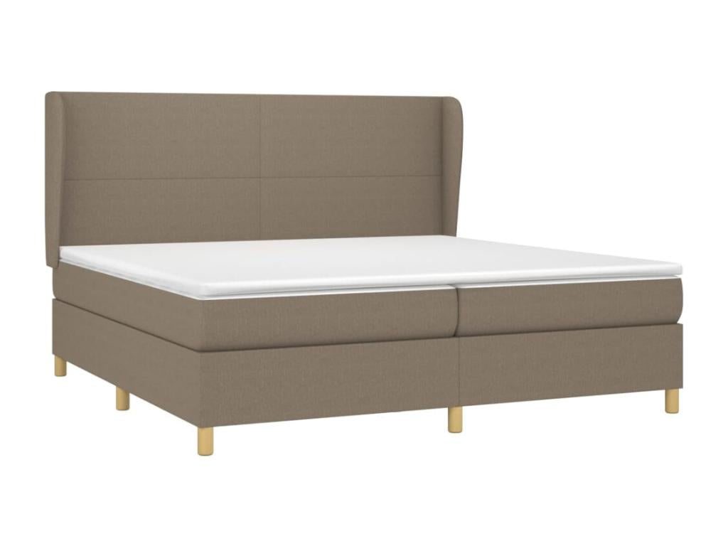Lit à sommier tapissier avec matelas Lysvia 200x200 cm Tissu YMXX66065