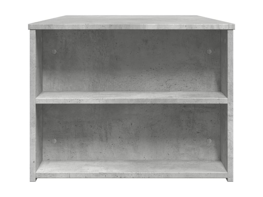 Table basse gris béton 102x55x42 cm bois d'ingénierie HBRQ78115