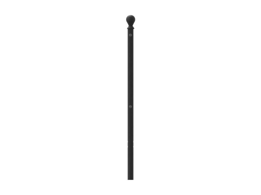 Tête de lit métal noir 200cm KTER80141