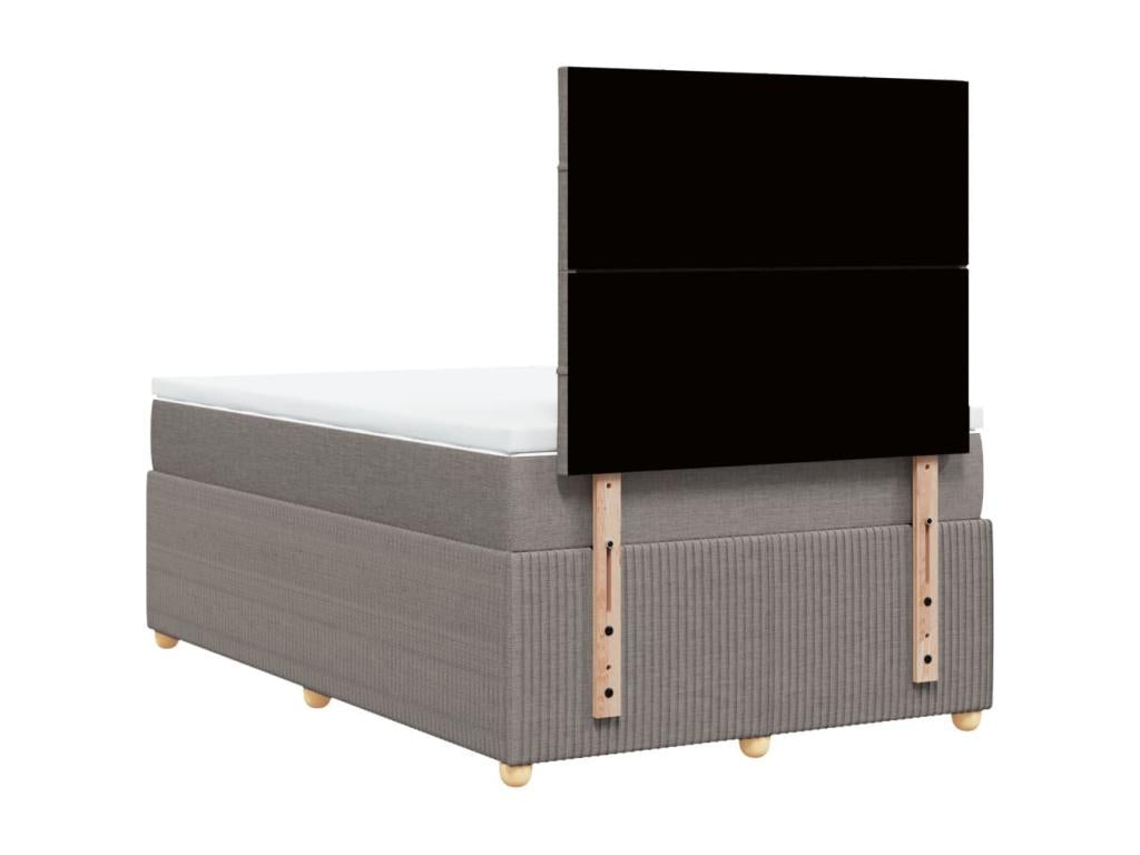 Sommier à de lit avec matelas 120x190 cm tissu FRZX24358