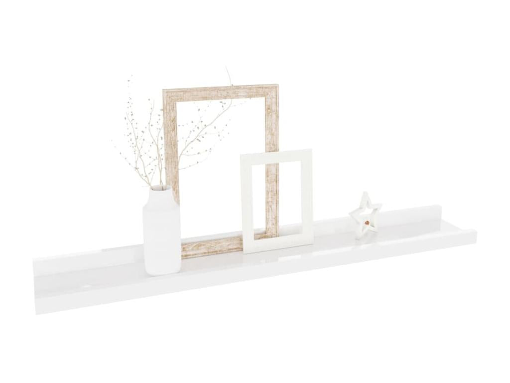 Etagères murales 2 pcs Blanc brillant 60x9x3 WAEU84205