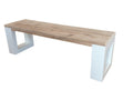 Elariva - Banc New Orleans - 130L x 40H x 38P cm blanc DPCV17848