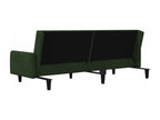 Canapé-lit à 2 places vert foncé velours DJGK78361