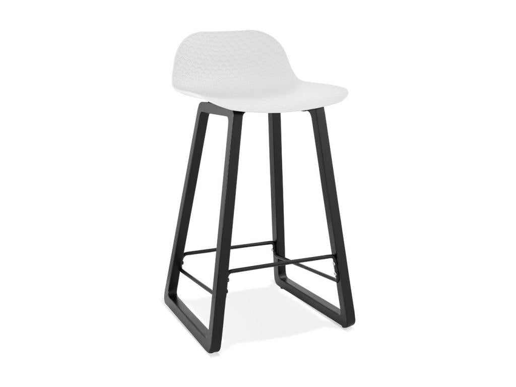 Tabouret de Bar Design Lysvia 87cm Blanc / Noir YFVZ31711