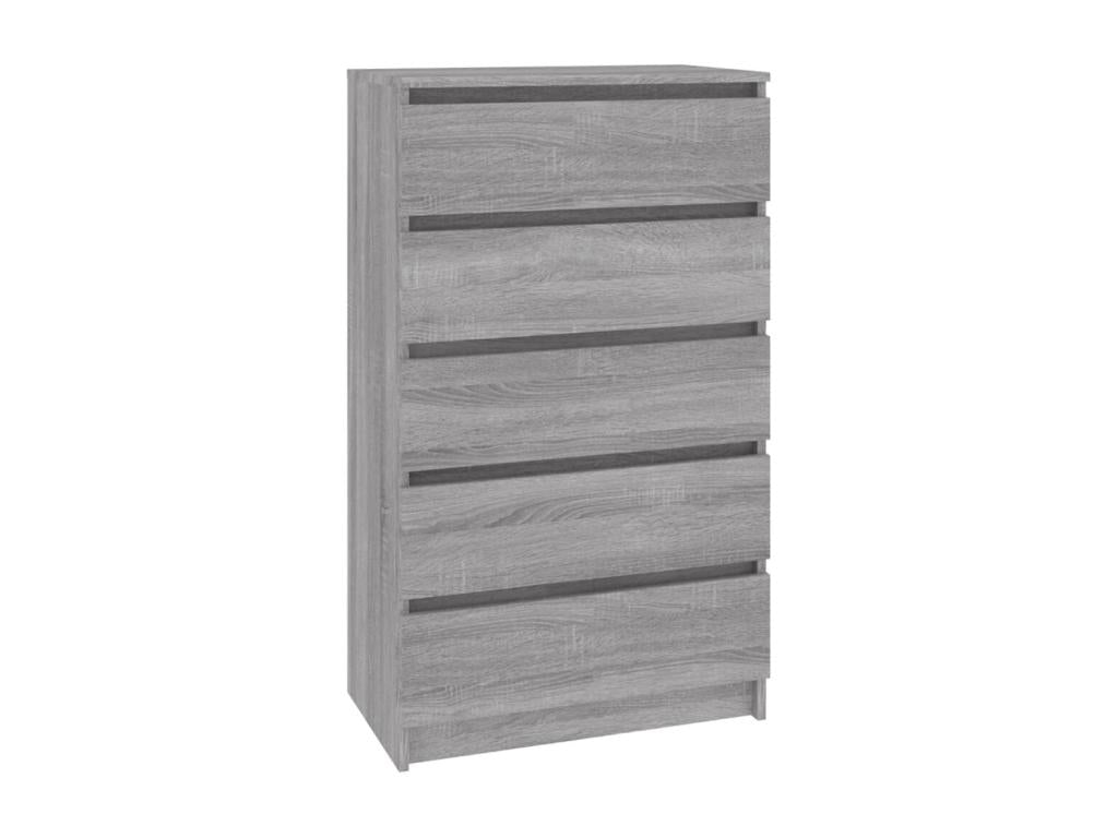 Commode gris 60x36x103 Bois d'ingénierie RTWK80687