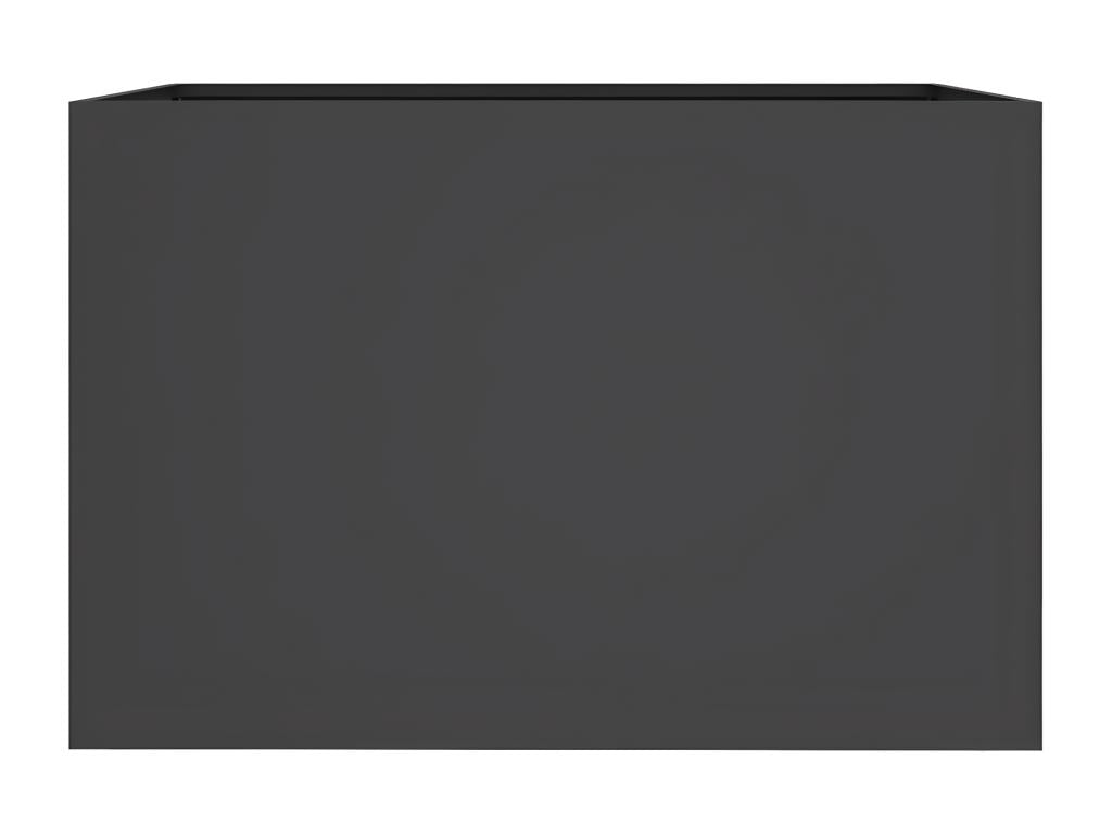 Jardinière noir 62x40x39 acier laminé à froid PXUX26293