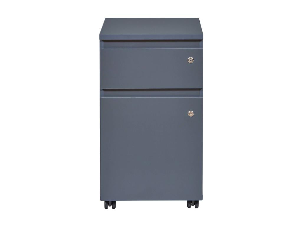 Caisson de bureau en bois coloris gris Anthracite - longueur 44 x profondeur 51x hauteur 76 cm NZXD62787