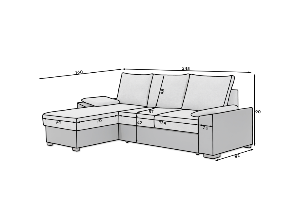 Canapé R/Tissu-Rouge XUIK10720