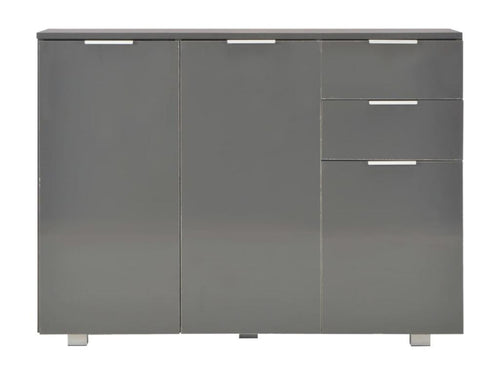 Buffet Gris brillant 107x35x80,5 cm BECU60710