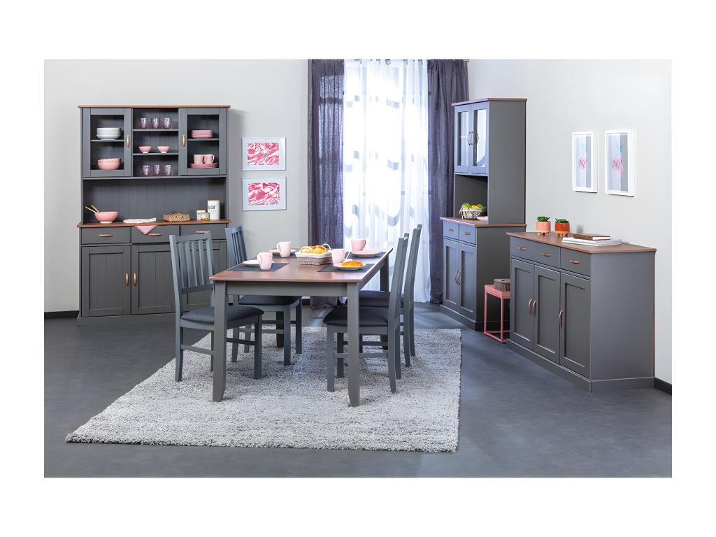 Lysvia - Ensemble Séjour Complet avec Table 160cm LGAP86949