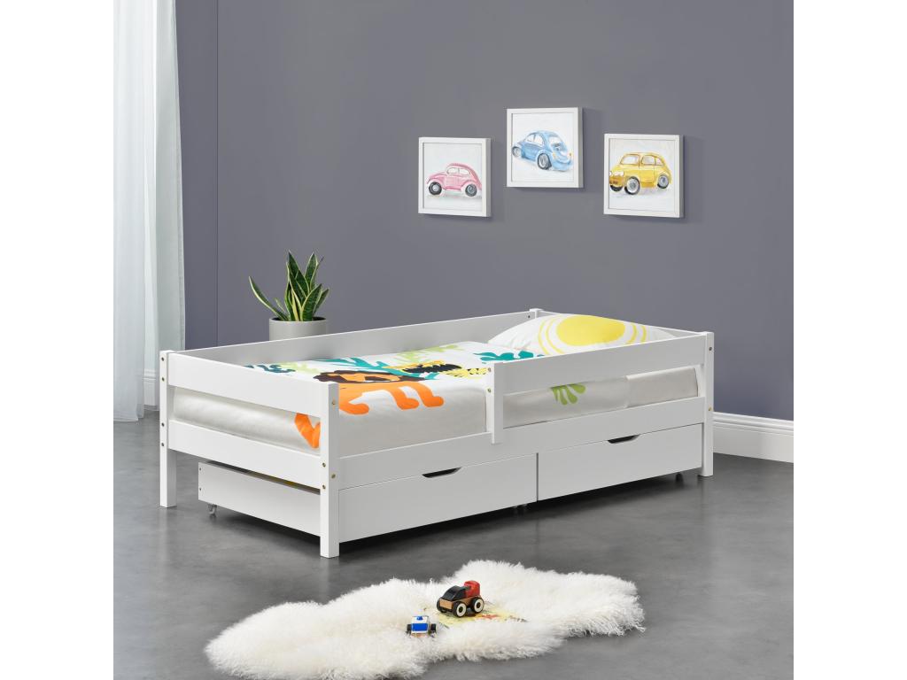 Lit pour enfant avec bois blanc 206x96x50 cm 03 0005419 RJNJ88707