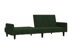 Canapé-lit à 2 places vert foncé velours DJGK78361