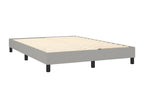 Lit à sommier tapissier avec matelas Gris clair 140x200cm Tissu BXPZ76875