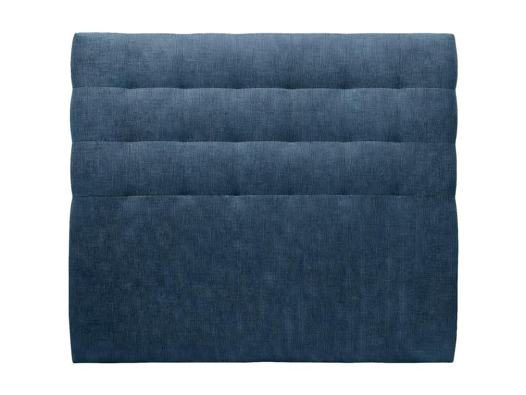 Tete de lit Capitonnée Tissu Bleu L 180 cm - Ep 10 cm rembourré TFBI17407