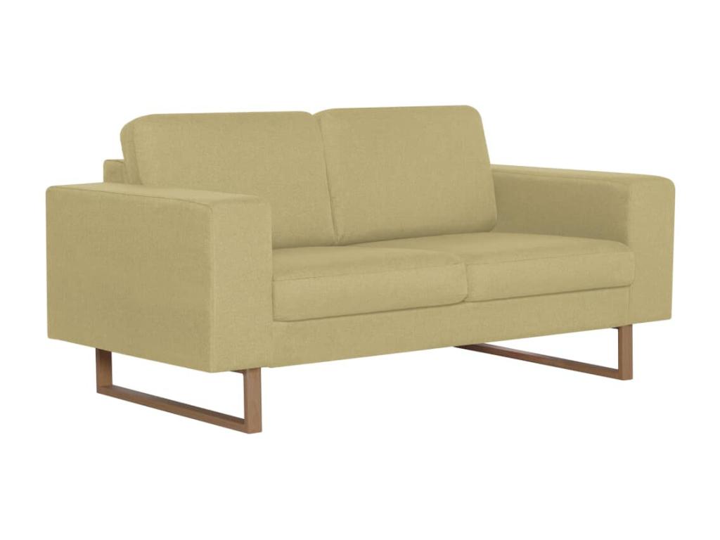 Canapé 2 places Tissu Vert RNAT55374