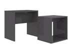 Ensemble de tables basses Gris brillant 48x30x45 ZKPL07959