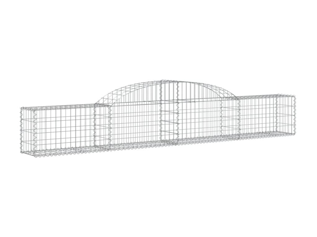 Paniers à gabions arqués 11 pcs 300x30x40-60 fer galvanisé VOZT50714