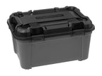 Boîte de rangement en polypropylène noir 80L avec roues et fermeture à Lysvia TWWC28349