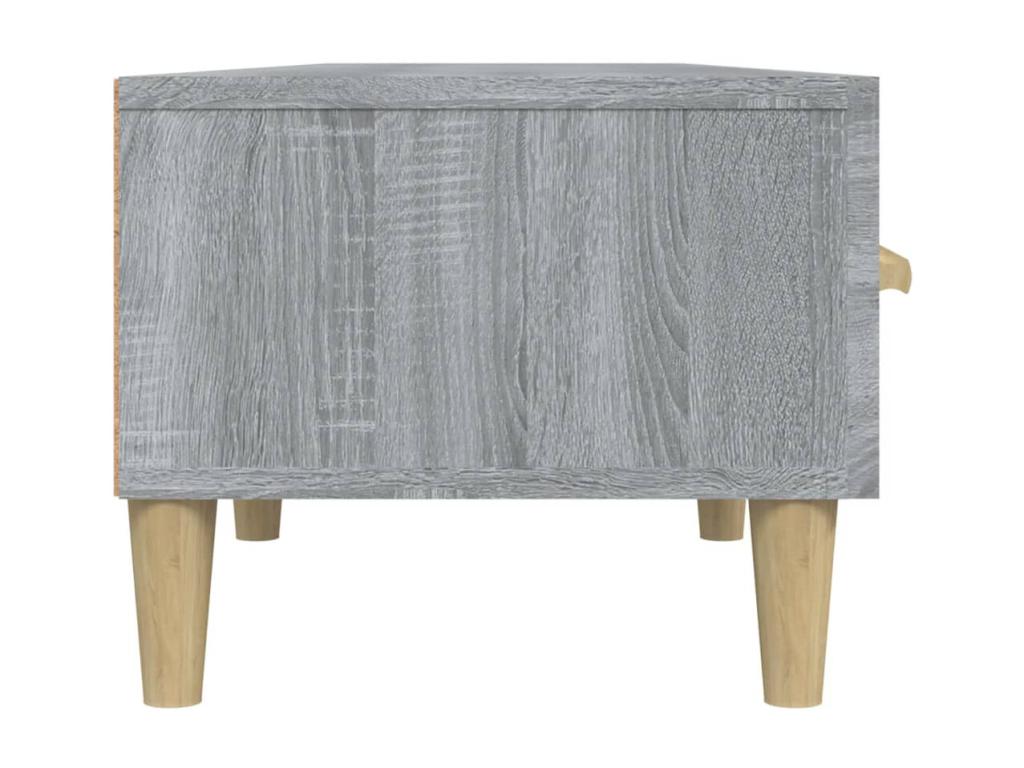 Meuble TV Lysvia gris 150x34,5x30 cm Bois d'ingénierie EWDQ30730