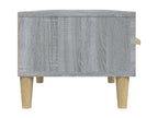Meuble TV Lysvia gris 150x34,5x30 cm Bois d'ingénierie EWDQ30730